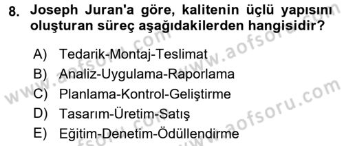 Endüstri Sosyolojisi Dersi 2025 - 2026 Yılı (Vize) Ara Sınav Soruları 8. Soru