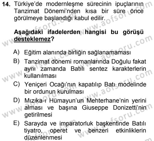 Kültür Sosyolojisi Dersi 2012 - 2013 Yılı (Final) Dönem Sonu Sınav Soruları 14. Soru