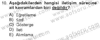 Kültür Sosyolojisi Dersi 2012 - 2013 Yılı Tek Ders Sınav Soruları 10. Soru