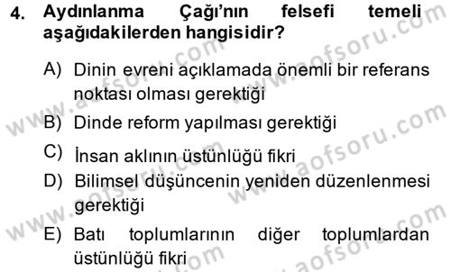 Kültür Sosyolojisi Dersi Ara Sınavı Deneme Sınav Soruları 4. Soru