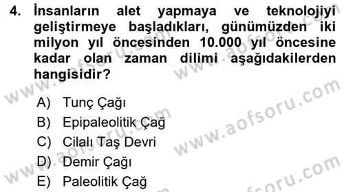 Kültür Sosyolojisi Dersi 2015 - 2016 Yılı (Vize) Ara Sınav Soruları 4. Soru