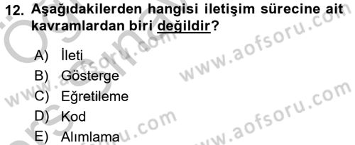 Kültür Sosyolojisi Dersi 2016 - 2017 Yılı 3 Ders Sınav Soruları 12. Soru