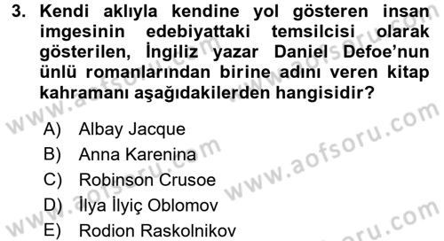 Kültür Sosyolojisi Dersi 2016 - 2017 Yılı (Vize) Ara Sınav Soruları 3. Soru