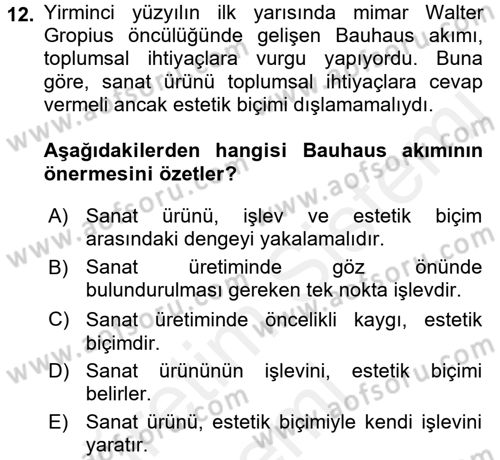 Kültür Sosyolojisi Dersi 2017 - 2018 Yılı (Final) Dönem Sonu Sınav Soruları 12. Soru