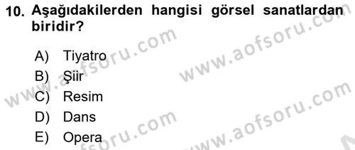 Kültür Sosyolojisi Dersi 2018 - 2019 Yılı 3 Ders Sınav Soruları 10. Soru