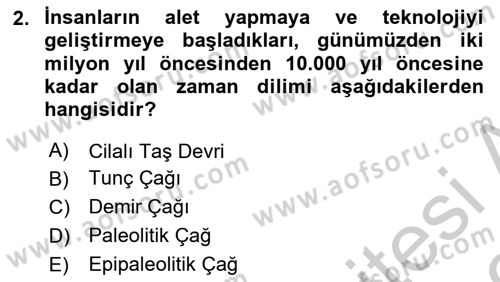 Kültür Sosyolojisi Dersi 2018 - 2019 Yılı Yaz Okulu Sınav Soruları 2. Soru