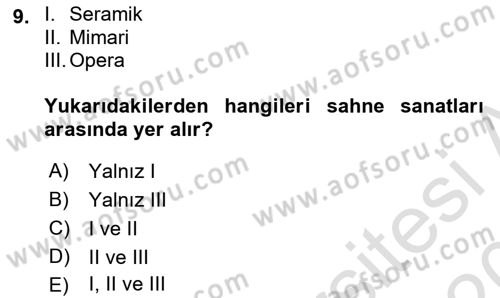 Kültür Sosyolojisi Dersi 2019 - 2020 Yılı (Final) Dönem Sonu Sınav Soruları 9. Soru