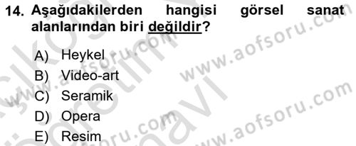 Kültür Sosyolojisi Dersi 2021 - 2022 Yılı Yaz Okulu Sınav Soruları 14. Soru