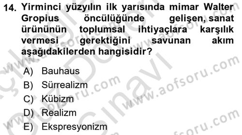 Kültür Sosyolojisi Dersi 2022 - 2023 Yılı (Final) Dönem Sonu Sınav Soruları 14. Soru