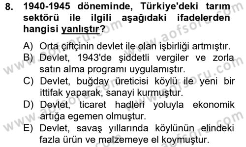 Kent Sosyolojisi Dersi 2012 - 2013 Yılı (Final) Dönem Sonu Sınav Soruları 8. Soru