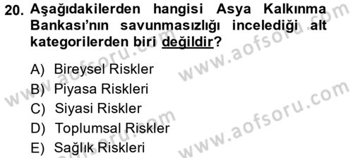 Kent Sosyolojisi Dersi 2013 - 2014 Yılı (Final) Dönem Sonu Sınav Soruları 20. Soru