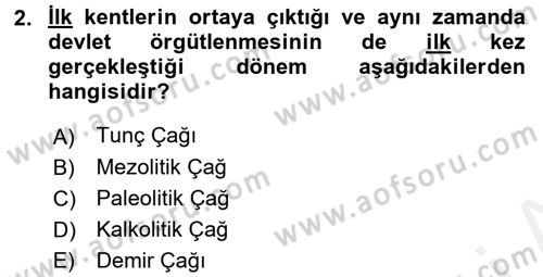 Kent Sosyolojisi Dersi 2015 - 2016 Yılı (Vize) Ara Sınav Soruları 2. Soru