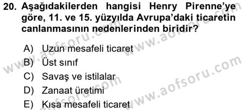 Kent Sosyolojisi Dersi 2015 - 2016 Yılı (Vize) Ara Sınav Soruları 20. Soru