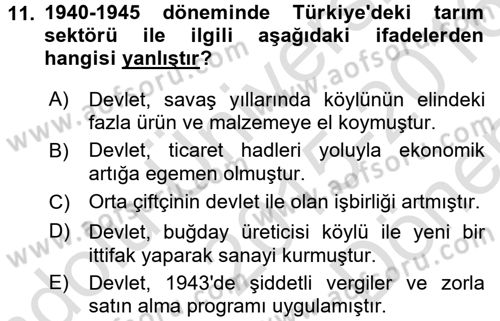 Kent Sosyolojisi Dersi 2015 - 2016 Yılı (Final) Dönem Sonu Sınav Soruları 11. Soru