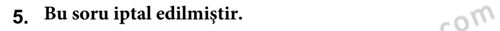 Kent Sosyolojisi Dersi 2018 - 2019 Yılı (Vize) Ara Sınav Soruları 5. Soru