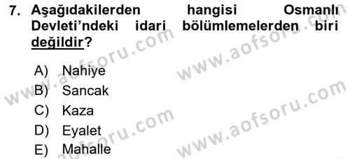 Kent Sosyolojisi Dersi 2018 - 2019 Yılı (Final) Dönem Sonu Sınav Soruları 7. Soru
