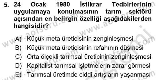 Kent Sosyolojisi Dersi 2021 - 2022 Yılı (Final) Dönem Sonu Sınav Soruları 5. Soru