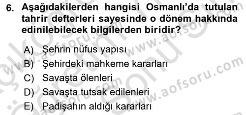 Kent Sosyolojisi Dersi 2021 - 2022 Yılı (Final) Dönem Sonu Sınav Soruları 6. Soru