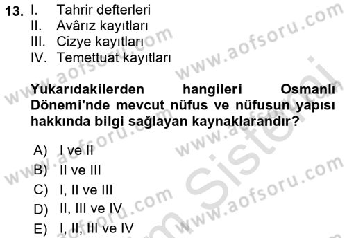 Kent Sosyolojisi Dersi 2022 - 2023 Yılı Yaz Okulu Sınav Soruları 13. Soru