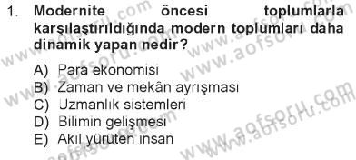 Yeni Toplumsal Hareketler Dersi 2012 - 2013 Yılı Tek Ders Sınav Soruları 1. Soru