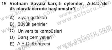 Yeni Toplumsal Hareketler Dersi 2012 - 2013 Yılı Tek Ders Sınav Soruları 15. Soru