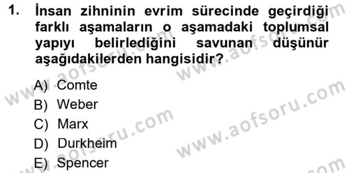 Yeni Toplumsal Hareketler Dersi 2013 - 2014 Yılı Tek Ders Sınav Soruları 1. Soru