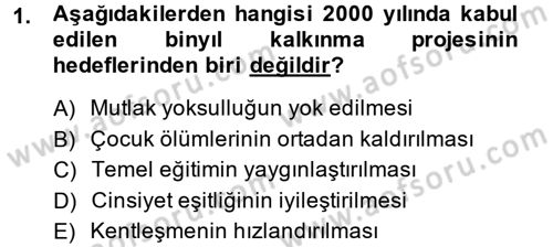 Yeni Toplumsal Hareketler Dersi Ara Sınavı Deneme Sınav Soruları 1. Soru