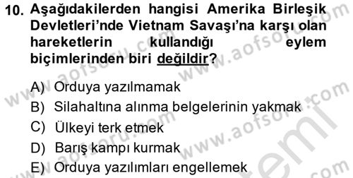 Yeni Toplumsal Hareketler Dersi 2014 - 2015 Yılı Tek Ders Sınav Soruları 10. Soru