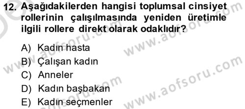 Yeni Toplumsal Hareketler Dersi 2014 - 2015 Yılı Tek Ders Sınav Soruları 12. Soru