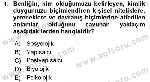 Yeni Toplumsal Hareketler Dersi Ara Sınavı Deneme Sınav Soruları 1. Soru