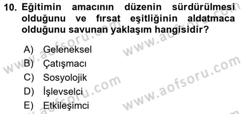 Yeni Toplumsal Hareketler Dersi 2018 - 2019 Yılı Yaz Okulu Sınav Soruları 10. Soru