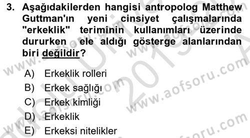 Yeni Toplumsal Hareketler Dersi Ara Sınavı Deneme Sınav Soruları 3. Soru