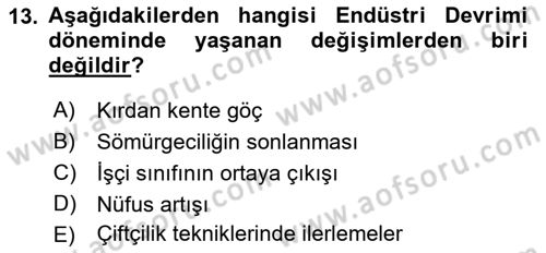 Yeni Toplumsal Hareketler Dersi 2022 - 2023 Yılı (Final) Dönem Sonu Sınav Soruları 13. Soru