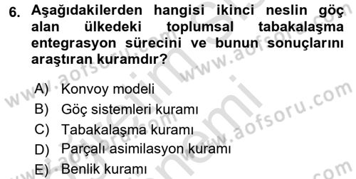 Yeni Toplumsal Hareketler Dersi 2022 - 2023 Yılı (Final) Dönem Sonu Sınav Soruları 6. Soru