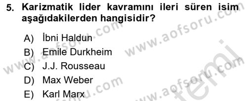 Yeni Toplumsal Hareketler Dersi 2023 - 2024 Yılı (Final) Dönem Sonu Sınav Soruları 5. Soru