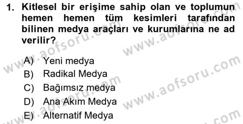 Yeni Toplumsal Hareketler Dersi 2023 - 2024 Yılı Yaz Okulu Sınav Soruları 1. Soru