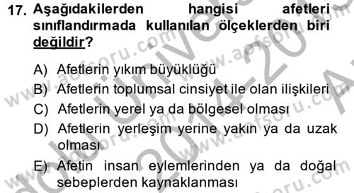 Toplumsal Cinsiyet Çalışmaları Dersi 2014 - 2015 Yılı (Vize) Ara Sınav Soruları 17. Soru