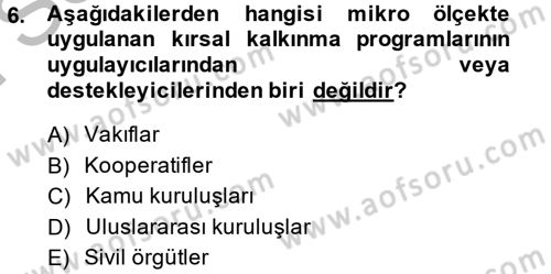 Toplumsal Cinsiyet Çalışmaları Dersi 2014 - 2015 Yılı (Final) Dönem Sonu Sınav Soruları 6. Soru