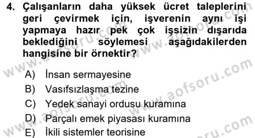 Toplumsal Cinsiyet Çalışmaları Dersi 2015 - 2016 Yılı (Vize) Ara Sınav Soruları 4. Soru