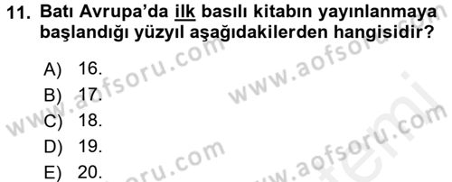 Toplumsal Cinsiyet Çalışmaları Dersi 2015 - 2016 Yılı Tek Ders Sınav Soruları 11. Soru