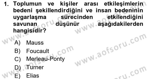 Toplumsal Cinsiyet Çalışmaları Dersi 2017 - 2018 Yılı 3 Ders Sınav Soruları 1. Soru