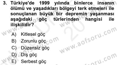 Toplumsal Cinsiyet Çalışmaları Dersi 2017 - 2018 Yılı 3 Ders Sınav Soruları 3. Soru