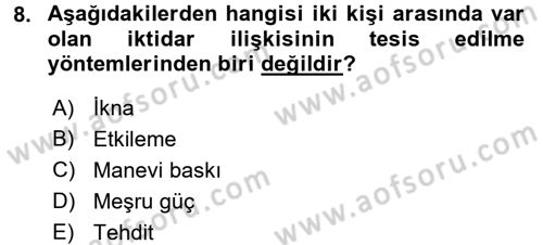 Toplumsal Cinsiyet Çalışmaları Dersi 2017 - 2018 Yılı 3 Ders Sınav Soruları 8. Soru