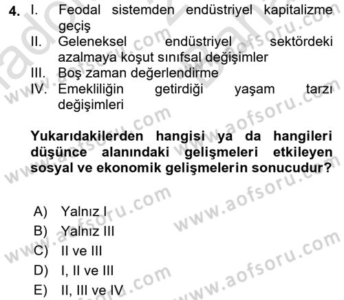 Toplumsal Cinsiyet Çalışmaları Dersi 2021 - 2022 Yılı (Vize) Ara Sınav Soruları 4. Soru