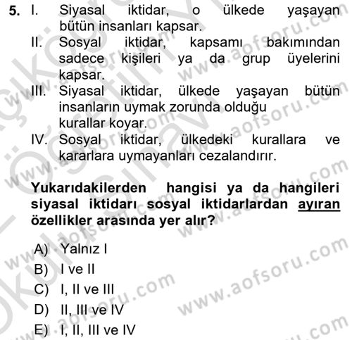 Toplumsal Cinsiyet Çalışmaları Dersi 2021 - 2022 Yılı Yaz Okulu Sınav Soruları 5. Soru