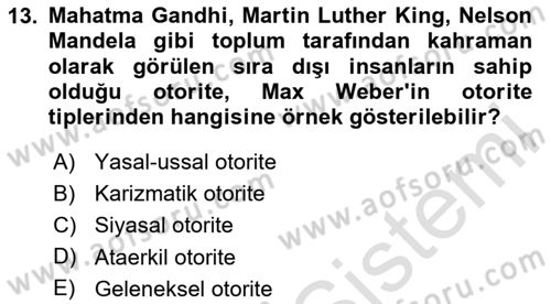 Toplumsal Cinsiyet Çalışmaları Dersi 2023 - 2024 Yılı (Vize) Ara Sınav Soruları 13. Soru