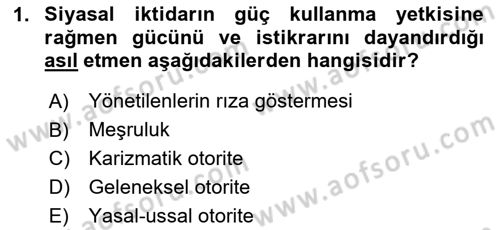 Toplumsal Cinsiyet Çalışmaları Dersi 2024 - 2025 Yılı (Vize) Ara Sınav Soruları 1. Soru