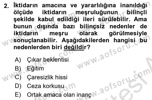 Toplumsal Cinsiyet Çalışmaları Dersi 2024 - 2025 Yılı (Final) Dönem Sonu Sınav Soruları 2. Soru