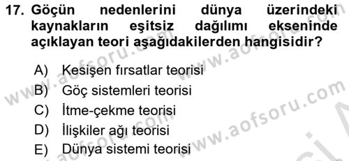 Toplumsal Cinsiyet Çalışmaları Dersi 2025 - 2026 Yılı (Vize) Ara Sınav Soruları 17. Soru