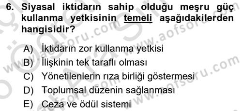 Toplumsal Cinsiyet Çalışmaları Dersi 2025 - 2026 Yılı (Vize) Ara Sınav Soruları 6. Soru
